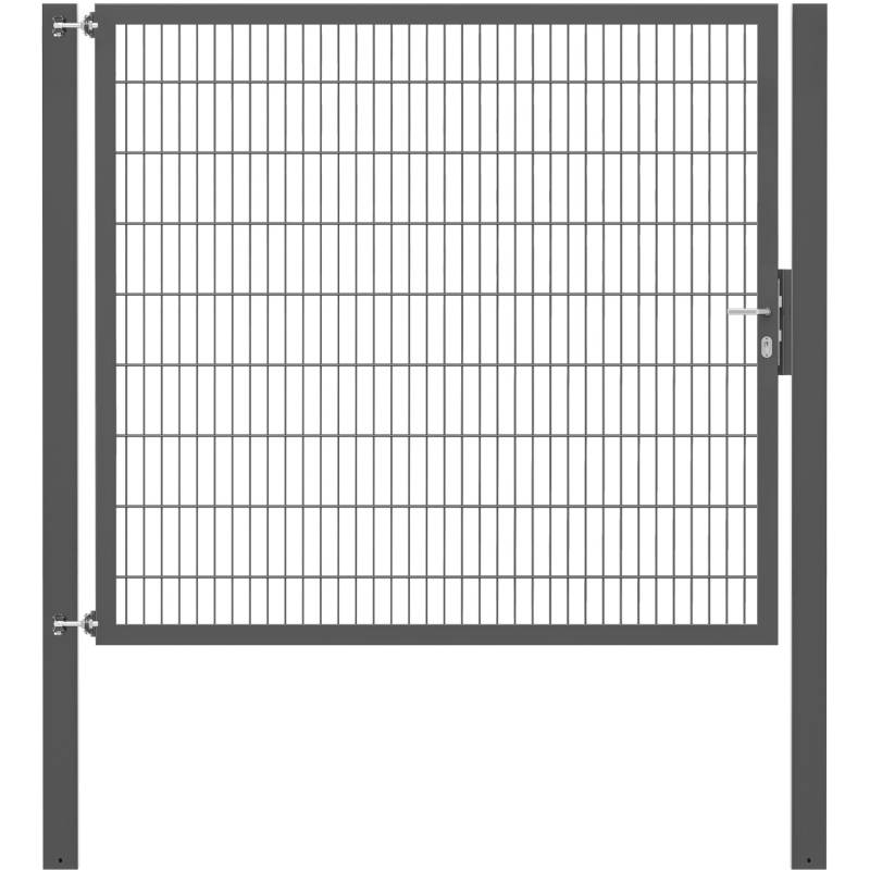 Einzeltor Flexo Plus 200 cm x 180 cm Pfosten 100 cm x 100 cm Anthrazit von -