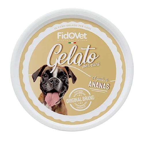 FIDOVET Eiscreme für Hunde, Ananasgeschmack, 200 g FIDOVET Eiscreme für Hunde, Ananasgeschmack, 200 g von ファンタジーワールド