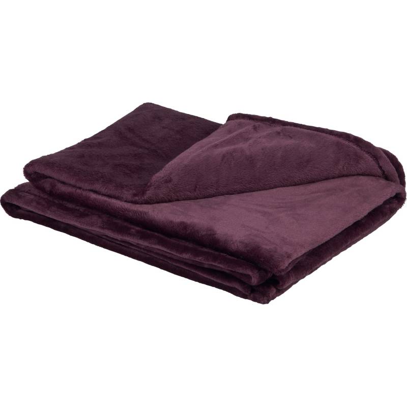 Fleece-Decke Blush Bordeaux Lila 150 cm x 200 cm von -