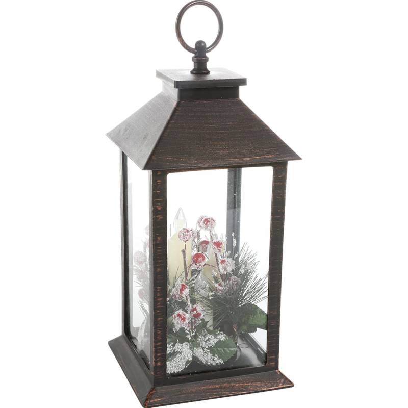 Flower Power LED Deko-Laterne Clara Schwarz von -