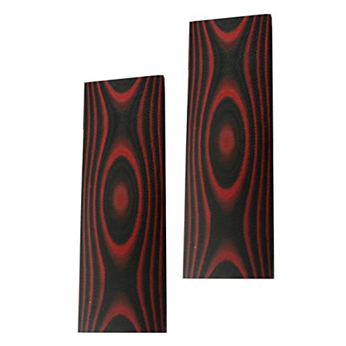 通用 G10 Schuppenmesser Griffmaterial Messermacher Schwert DIY Platten Griffe Micarta Rohlinge Plattenmaterial, 2er Pack (Rot) von 通用