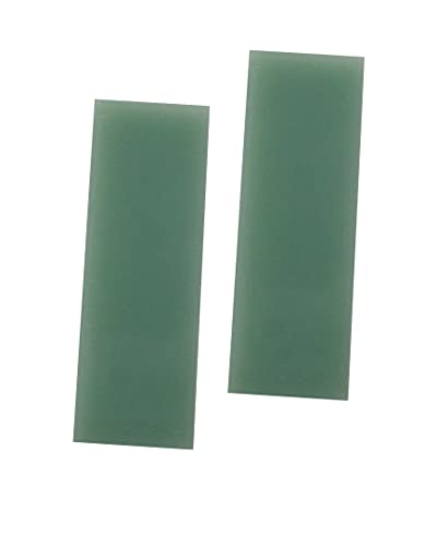 通用 G10 Schuppenmesser Griffmaterial Messermacher Schwert DIY Platten Griffe Micarta Rohlinge Plattenmaterial, 2er Pack (Jade) von 通用