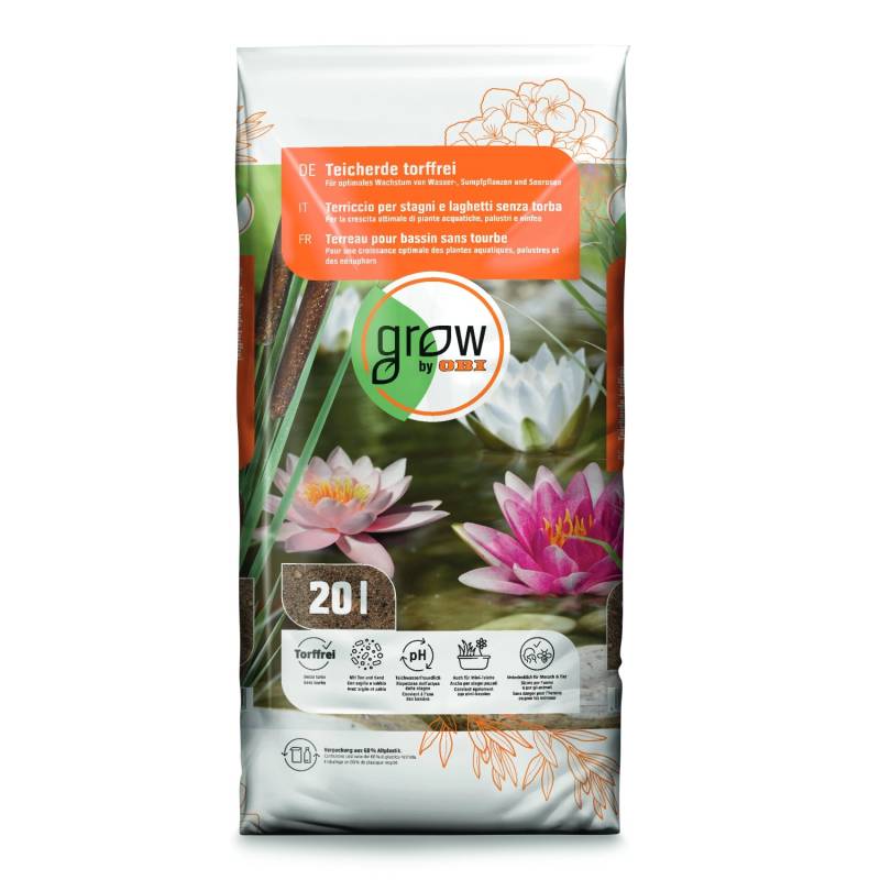 GROW by OBI Teicherde torffrei 1.440 l (72 x 20 l) 1 Palette von -