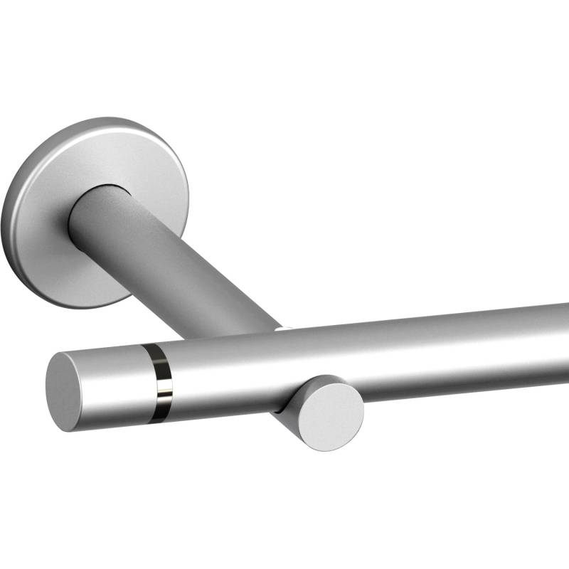 Gardinenstangen-Set Metall Satinoptik 200 cm von -