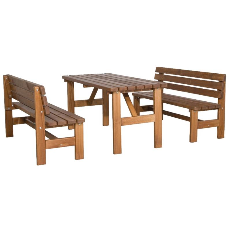 Gartenmöbel-Set Tessin 3-tlg. Braun von -