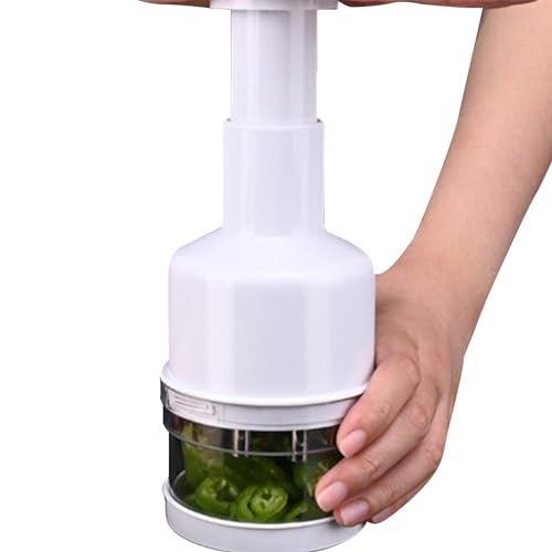 Gemüseschneider – manuelle Lebensmittel-Zerkleinerer | Sicherheitsverpackter Zwiebelschneider | Manueller Zwiebelschneider | Tragbarer Lebensmittel-Prozessor für Obst u von ノーブランド品