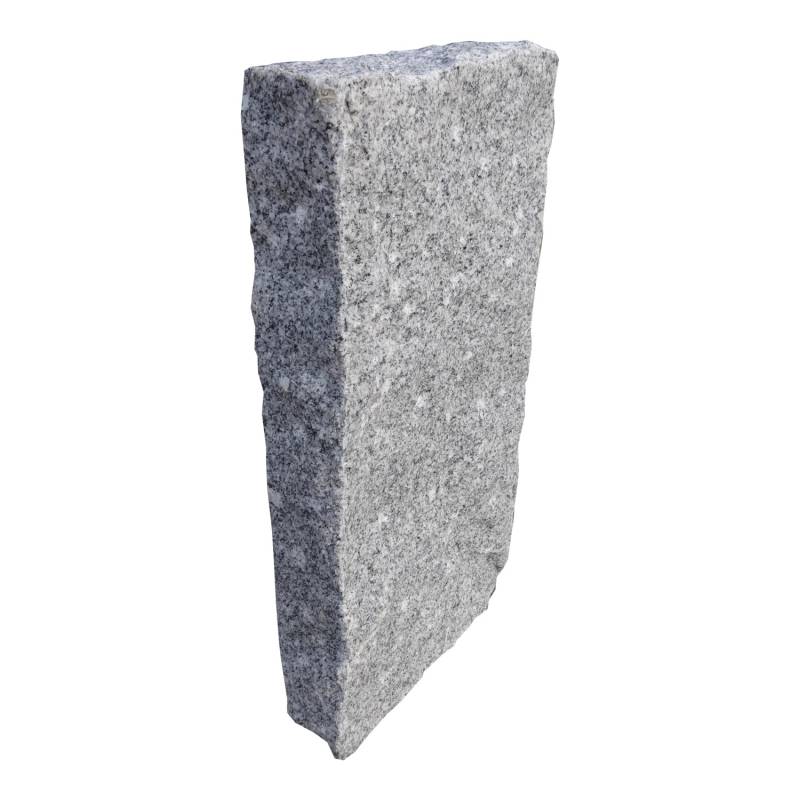 Granit-Palisade Grau Gestockt 7 x 25 x 100 cm von -