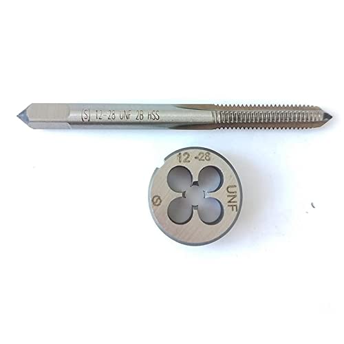 HUAZHICHUN 1 Stück 12-28 UNF Gewindebohrer + 1 Stück 12-28 UNF Schneideisen, HSS Gewindebohrer und Schneideisen Set Rechtshänder HUAZHICHUN 1 Stück 12-28 UNF Gewindebohrer + 1 Stück 12-28 UNF Schneideisen, HSS Gewindebohrer und Schneideisen Set Rechtshänder von 通用