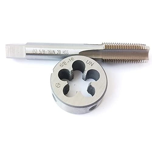HUAZHICHUN 1 Stück 5/8-16 UN Gewindebohrer + 1 Stück 5/8-16 UN Schneideisen, HSS Gewindebohrer und Schneideisen Set Rechtshänder HUAZHICHUN 1 Stück 5/8-16 UN Gewindebohrer + 1 Stück 5/8-16 UN Schneideisen, HSS Gewindebohrer und Schneideisen Set Rechtshänder von 通用