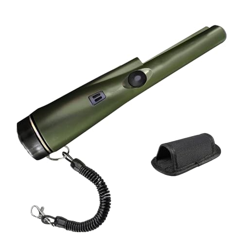 Handheld Metalldetektor, Metalldetektor Pinpointer, wasserdichter Metalldetektor - Tragbarer professioneller hochpräziser Ortungsgerät und Locator Tester mit Holster für Schatzsuche, Gold von ノーブランド品