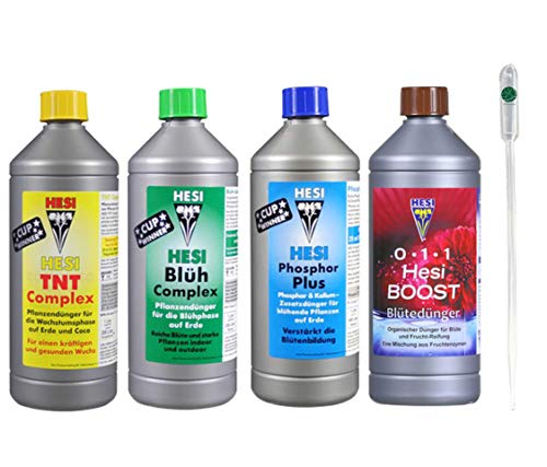 Hesi Starter Set Medium TNT + Blüh Complex + Phosphor Plus + Boost je 1-Liter Box Kit Hesi Starter Set Medium TNT + Blüh Complex + Phosphor Plus + Boost je 1-Liter Box Kit von ヘシ