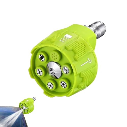 Hochdruckreiniger-Düsenspitze, multifunktionale Hochdruckreiniger-Spitze bis zu 3500 Psi - 1/4 Zoll Steckverbindungsspitze Druckdüse, 360 Grad verstellbare Unterlegscheibenspitze, für Auto, Garten Hochdruckreiniger-Düsenspitze, multifunktionale Hochdruckreiniger-Spitze bis zu 3500 Psi - 1/4 Zoll Steckverbindungsspitze Druckdüse, 360 Grad verstellbare Unterlegscheibenspitze, für Auto, Garten von ノーブランド品