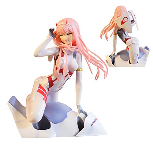 Jiumaocleu Anime Darling in the FranXX Zero Two Action Figur Modell Charakter 02 Figur Statue Toys Handmade Collection Desktop Ornamente für Jungen Mädchen Fans Geburtstagsgeschenke (Typ 2) von 通用