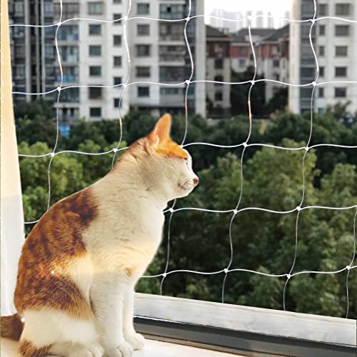 Ancecos Katzennetz, Balkonnetz für Katzen, für Balkon und Fenster, Transparent 2x1.5m von Ancecos