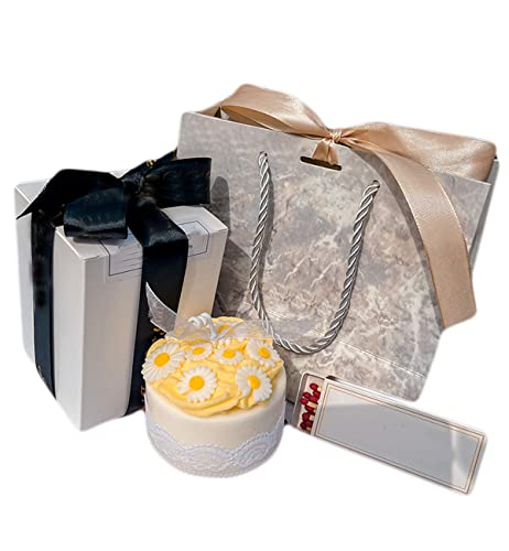 Kleine Gänseblümchen-Duftkerze, ätherisches Öl, Geschenk-Box, Kuchendekoration, kreative kleine Ornamente, Geschenk, Zuhause (Stil 2) von 通用