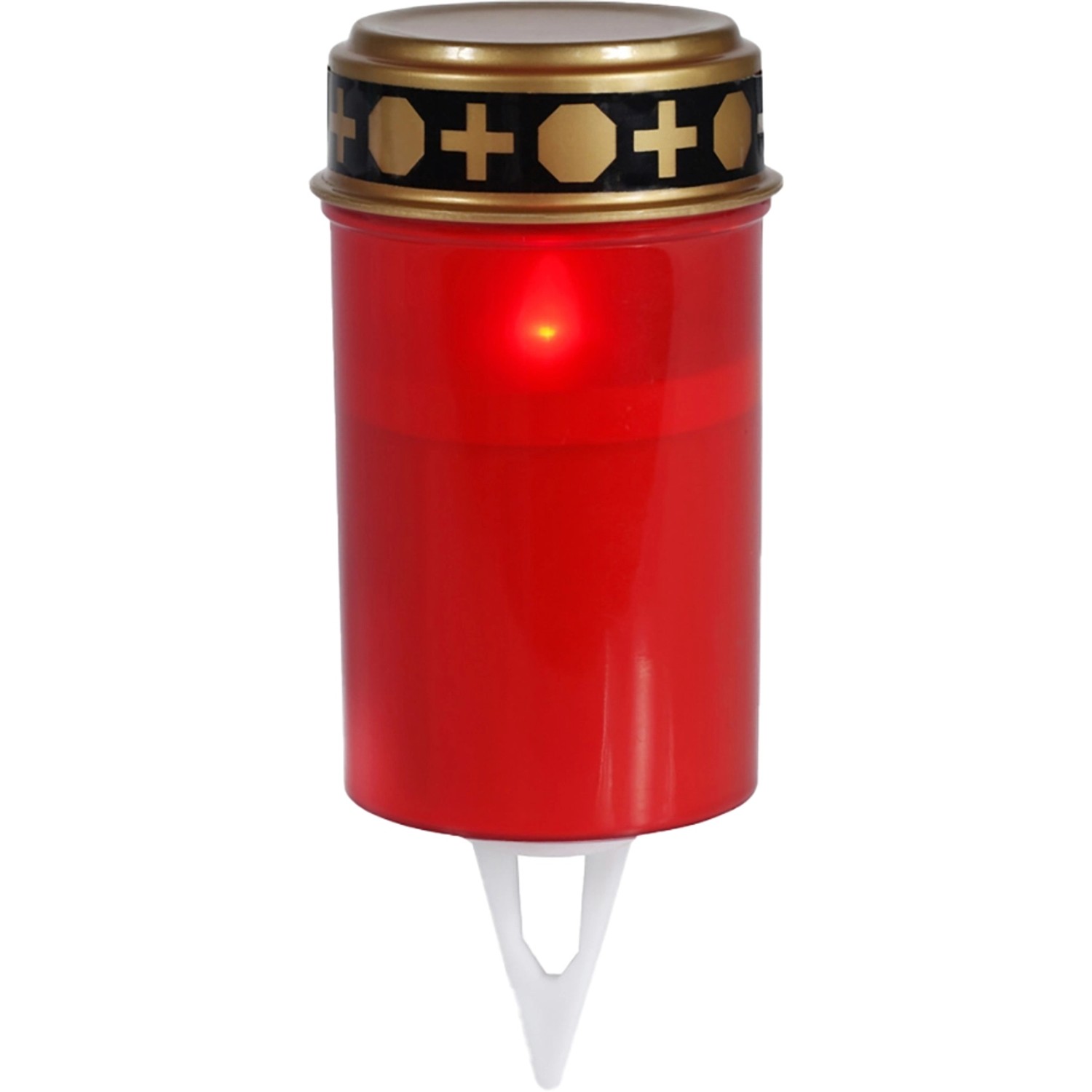LED-Grablampe mit Erdspieß Spina Rot von -