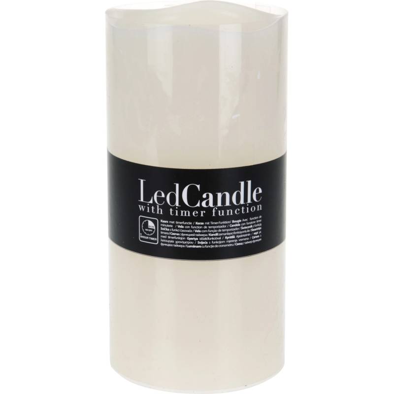 LED Kerze Integrierter Timer Flackernd Elfenbein 20 cm x 10 cm x 10 cm LED Kerze Integrierter Timer Flackernd Elfenbein 20 cm x 10 cm x 10 cm von -