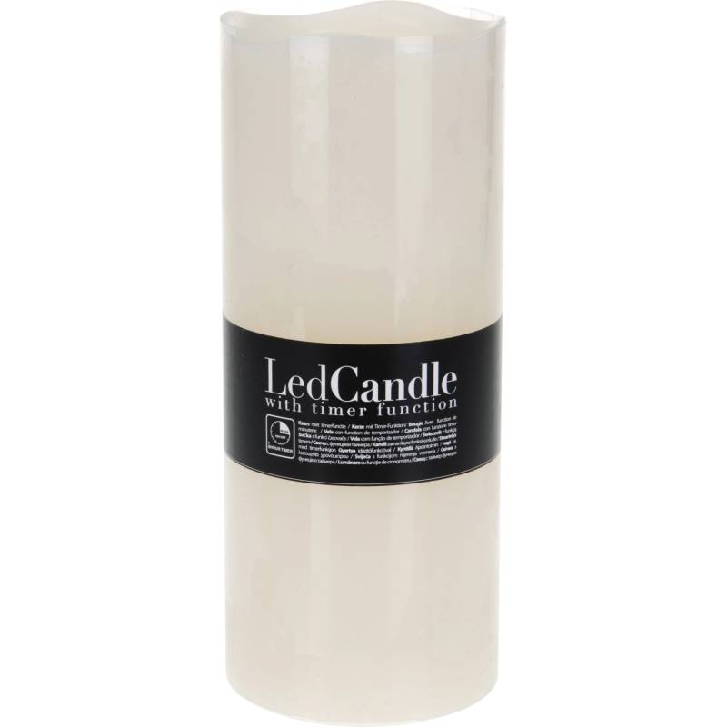 LED Kerze Integrierter Timer Flackernd Elfenbein 25 cm x 10 cm x 10 cm LED Kerze Integrierter Timer Flackernd Elfenbein 25 cm x 10 cm x 10 cm von -
