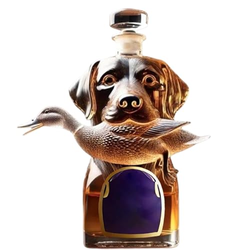 Likörflasche | Hound Dekanter Whiskey Flasche – Luftdichter Alkoholbehälter Hundestatue Home Decor Brandy Bourbon Wodka Tequila für Männer Party Dekoration Likörflasche | Hound Dekanter Whiskey Flasche – Luftdichter Alkoholbehälter Hundestatue Home Decor Brandy Bourbon Wodka Tequila für Männer Party Dekoration von ノーブランド品