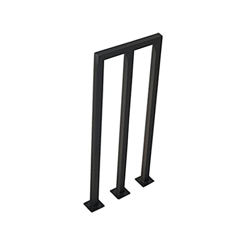 家具 MAZHONG M-förmige Schmiedeeiserne Treppengeländer Nordic Moderner Schwarz Treppe Handlauf Rutschfester Dekorativer Zaun für Outdoor, Villa, Garten, Bar Leicht Zu Montieren(Size:35cm) von 家具