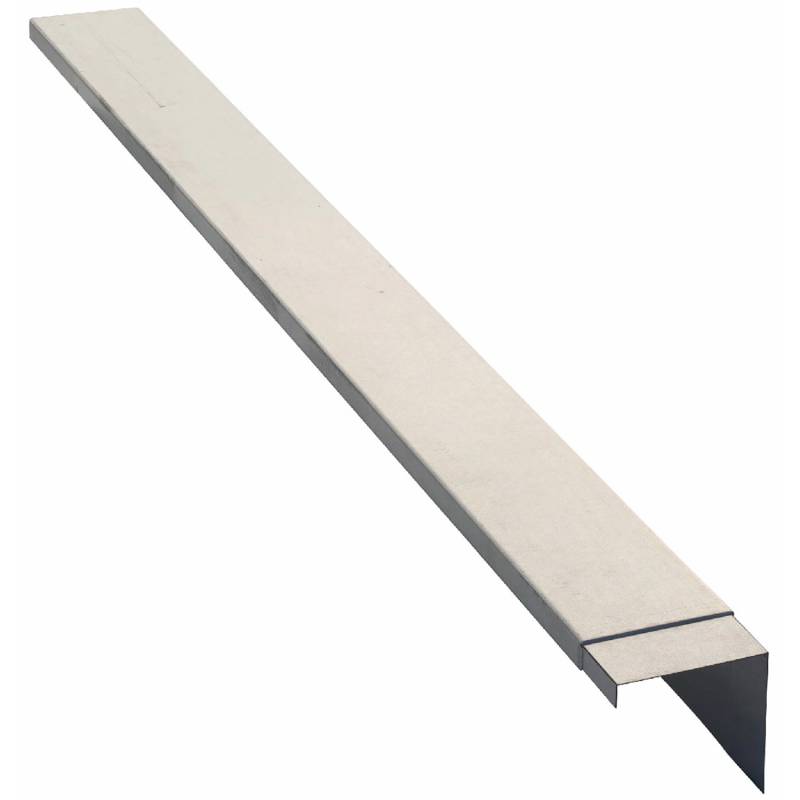 Mähkante Grau Stahlbl. 0,75 mm verzinkt L 96 x H 8 cm von -