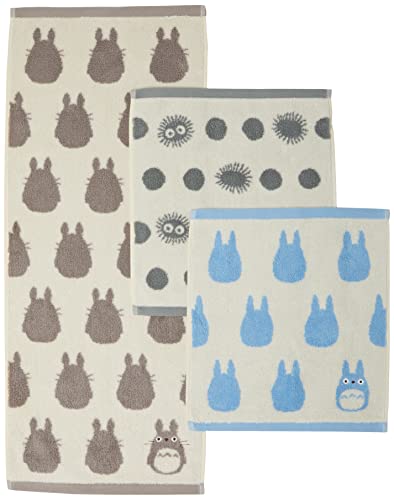 丸眞 Marushin Towel Gift Greetings Moving Ghibli My Neighbor Totoro Silhouette N 1105039000 TT-7228 2 Handtücher / 1 Gesichtstuch von マルシン(Marushin)