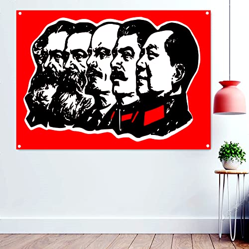通用 Marx, Engels, Lenin, Stalin, Mao Kommunistischer Führer Poster CCCP UdSSR Tapete Die größte sowjetische Propaganda Banner Flaggen Wandbild 96 x 144 cm 通用 Marx, Engels, Lenin, Stalin, Mao Kommunistischer Führer Poster CCCP UdSSR Tapete Die größte sowjetische Propaganda Banner Flaggen Wandbild 96 x 144 cm von 通用