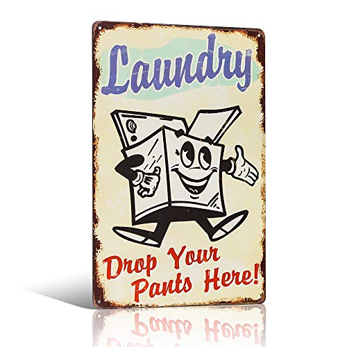 不适用 Metallschild Vintage Retro Style Laundry Drop Your Pants Küche von 不适用