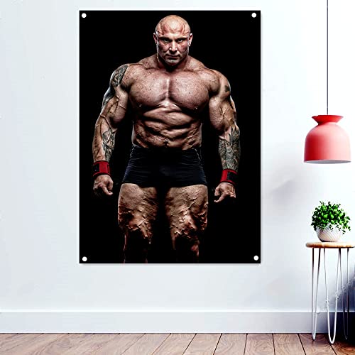 Muskuläre Tapete, Wandhintergrund, Malerei, starker Mann, Bodybuilder, Workout-Poster, Banner, Flaggen, Wandteppich, Fitnessstudio, Dekoration, 96 x 144 cm Muskuläre Tapete, Wandhintergrund, Malerei, starker Mann, Bodybuilder, Workout-Poster, Banner, Flaggen, Wandteppich, Fitnessstudio, Dekoration, 96 x 144 cm von 通用