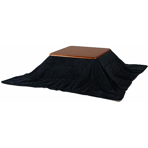 パレットライフ PaletteLife Bettdecke Kotatsu 78.7x78.7 (200x200cm) Wendedecke Navy Quadrat Kotatsu Futon Doppelseitiges Fischgrätenmuster Skandinavischer Stil Niedlich Warm Gebürstet Flauschig von パレットライフ