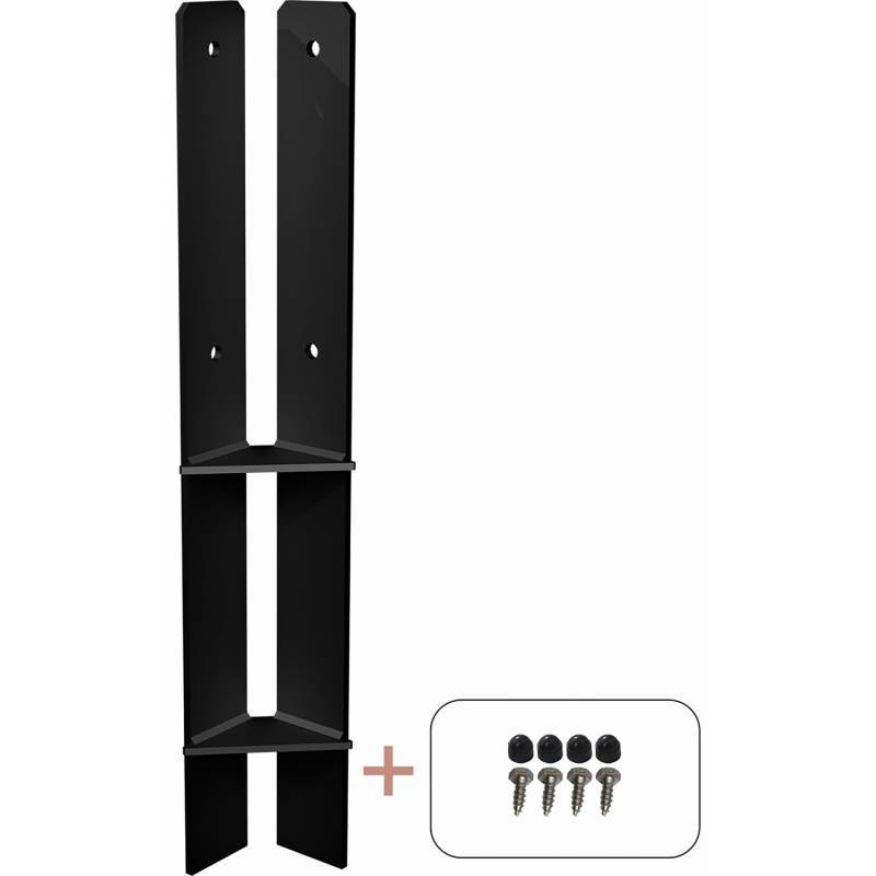 Plus Holz Pfostenträger Schwarz 400 mm für 9 x 9 cm Pfosten Plus Holz Pfostenträger Schwarz 400 mm für 9 x 9 cm Pfosten von Plus