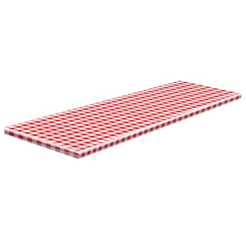 Picknick-Tischdecke | Teleskop-Tischabdeckung mit Bankabdeckung – wasserdicht, rot-weißes Gitter-Design für Terrasse, Grill, Camping und Außenbereich Picknick-Tischdecke | Teleskop-Tischabdeckung mit Bankabdeckung – wasserdicht, rot-weißes Gitter-Design für Terrasse, Grill, Camping und Außenbereich von ノーブランド品
