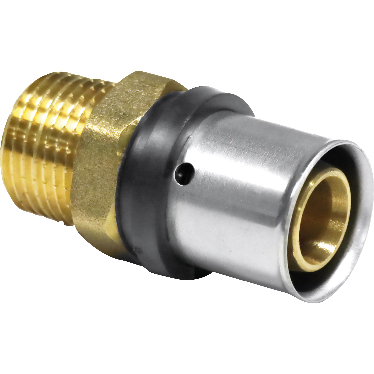 Press-Übergangsstück Messing 26 mm x R 3/4 Press-Übergangsstück Messing 26 mm x R 3/4 von -