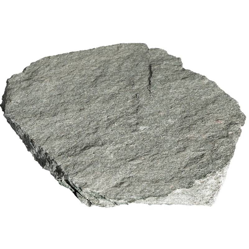 Quarzit-Trittplatte Grau-Grün Ø 25-40 cm x H 2,5-3,5 cm von -