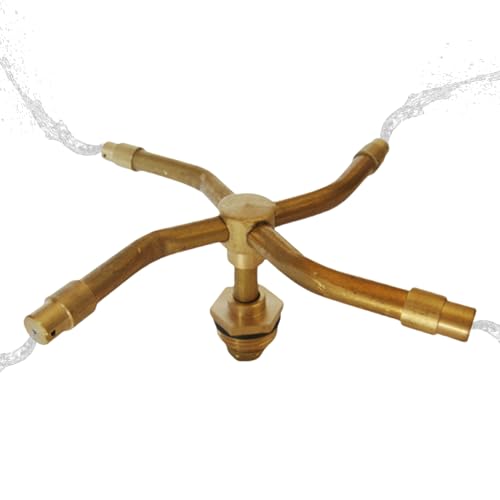Rotierende Sprinklerdüse - Automatisch Rotierender Sprinkler Bewässerungssystem Sprinklerkopf | 360 Grad drehbarer Sprühkopf für Terrasse, Garten, Haus Hof von ノーブランド品