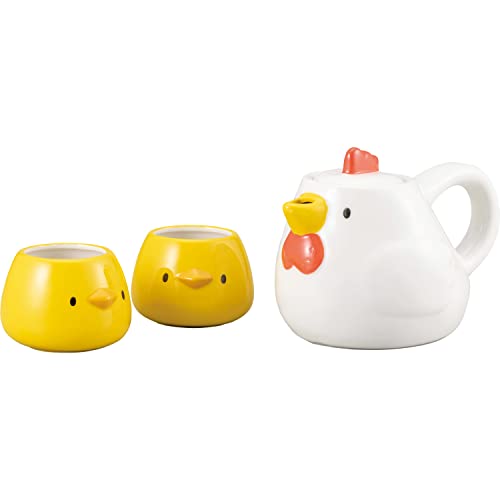 SAN3750 Süßes Tafelgeschirr Tasse Tee Set, ca. 600 ml, Küken, Eltern und Kind von サンアート