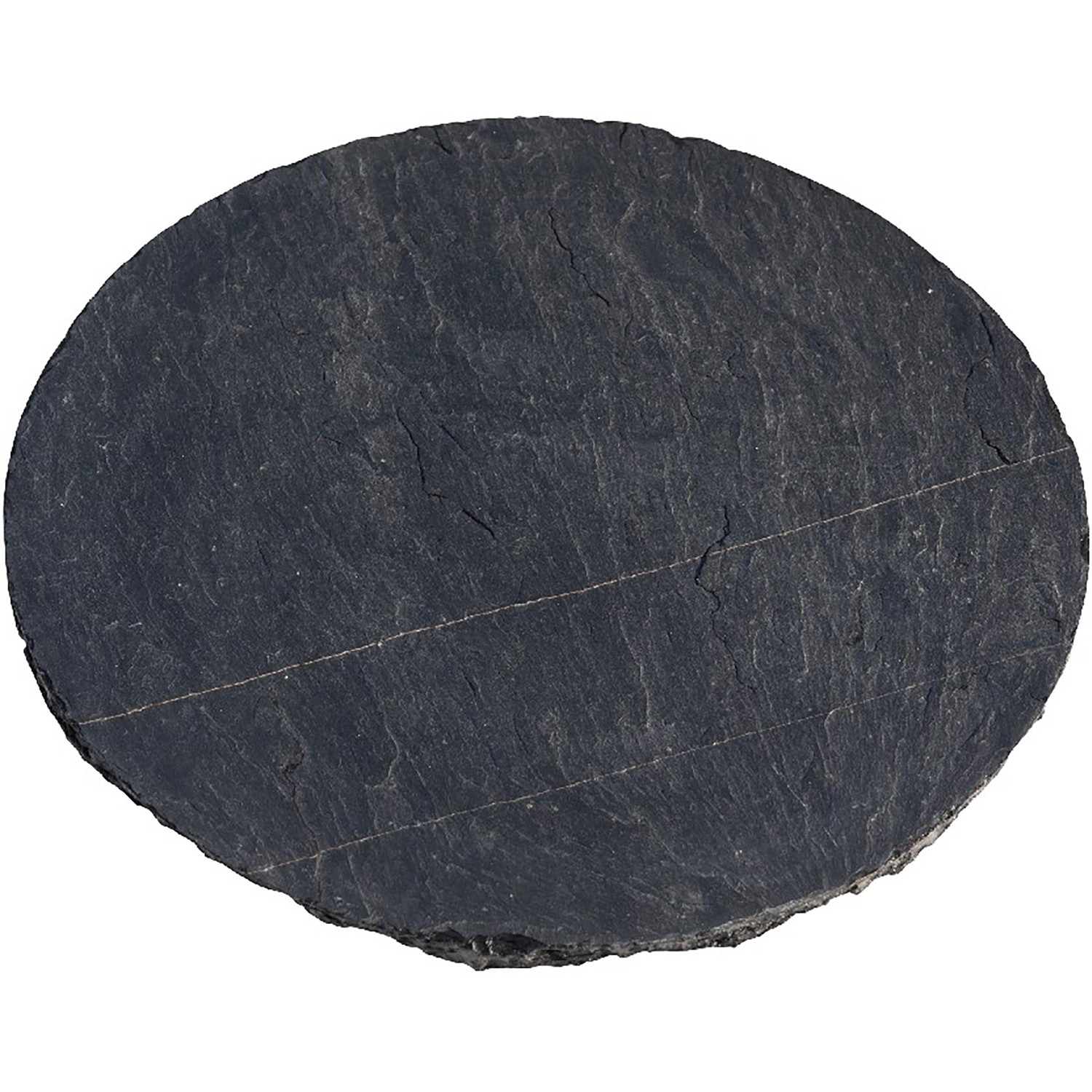 Schiefer-Trittplatte Graphit-Schwarz rund Ø 40 cm x H 2 cm Schiefer-Trittplatte Graphit-Schwarz rund Ø 40 cm x H 2 cm von -