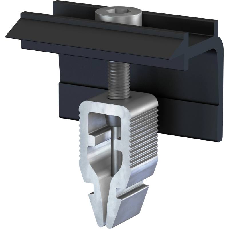 Solar Start- und Endklemme Schwarz für PV-Module 30 mm - 47 mm von -
