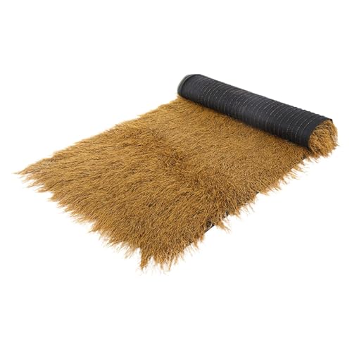 Strohdach – Strohdach Strohdach | synthetisches Strohdach | synthetisches Entenblind-Grasdach Dekoration | Reetdach | Strohdach Entenrollo im Landhausstil für Terrasse, von ノーブランド品