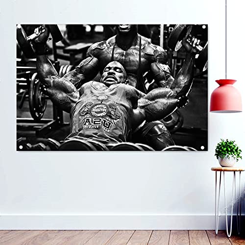 Tapete, Motiv: Stärkung des Muskelwachstums und Vorteile, Wandkunst, zum Aufhängen, für Sport, Workout, Poster, Wandbild, Fitnessstudio, Dekoration, Banner, Flagge, 96 x 144 cm von 通用