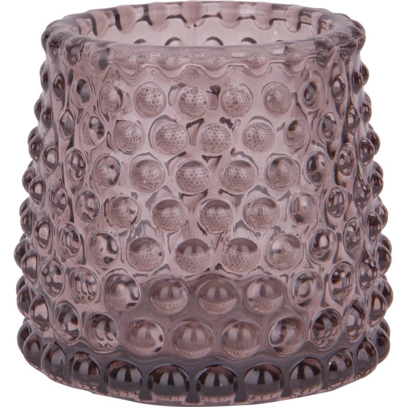 Teelichthalter Midnight Mystery Dunkelgrau Glas 7 cm x Ø 7 cm von -