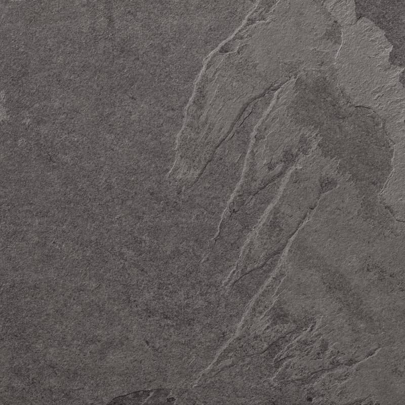 Terrassenplatte Feinsteinzeug Schiefer Black 60 x 60 x 2 cm 2 Stück von Eurostone