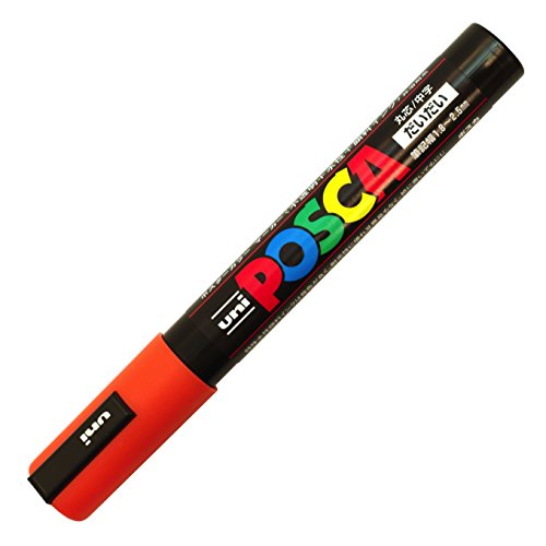 Uni Posca Aqueous character in PC-5M Orange by Uni von 三菱鉛筆