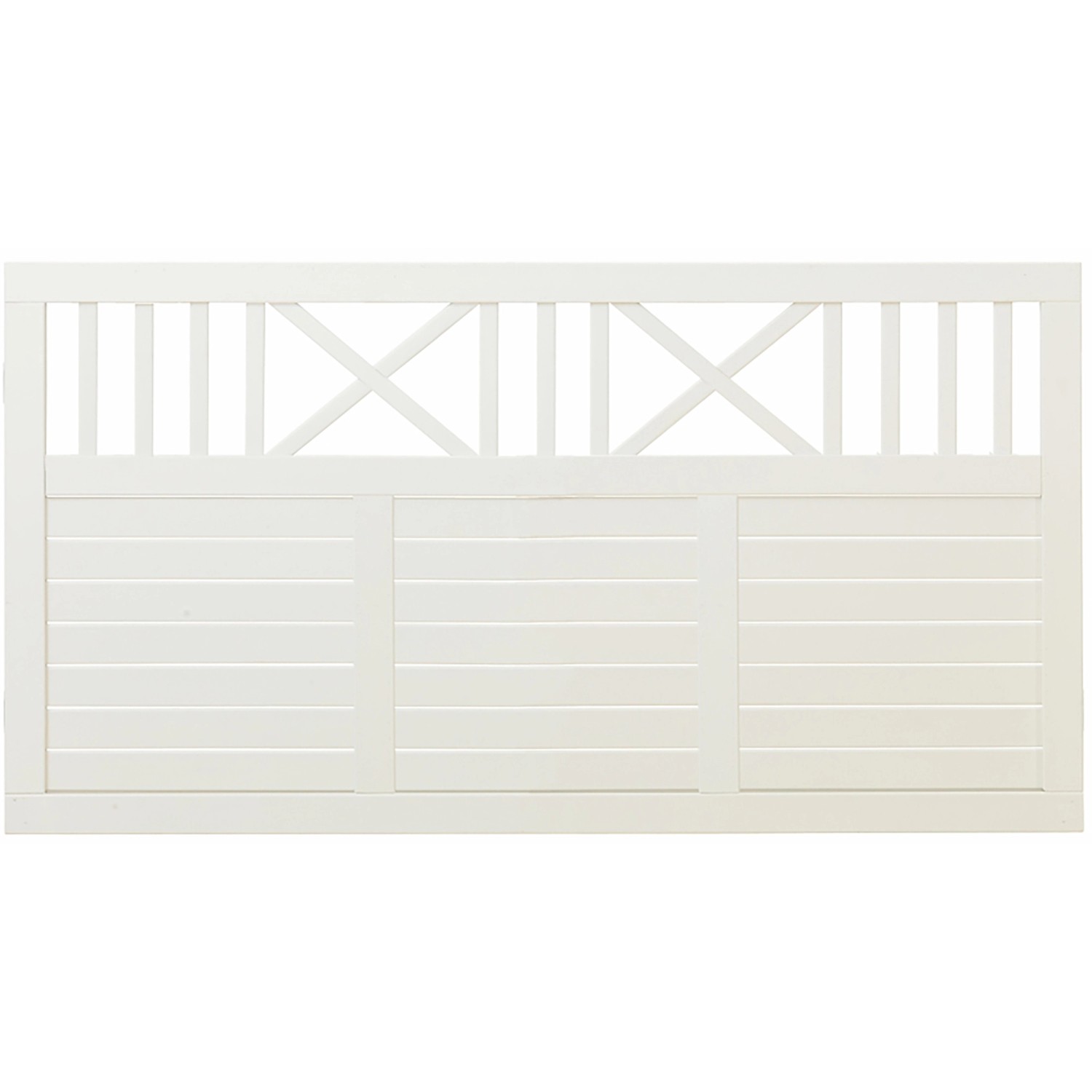 Vorgartenzaun Nostalgi Nadelholz Weiß 180 cm x 95 cm von -