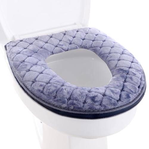 WC-Sitzbezug – Gepolstertes Toilettensitzkissen | Toilettensitzwärmer | Waschbarer Toilettensitzbezug | Grippeseil-Design Haushalts-WC-Sitzpolster mit Reißverschluss, passend für alle ovalen WC-Sitze WC-Sitzbezug – Gepolstertes Toilettensitzkissen | Toilettensitzwärmer | Waschbarer Toilettensitzbezug | Grippeseil-Design Haushalts-WC-Sitzpolster mit Reißverschluss, passend für alle ovalen WC-Sitze von ノーブランド品