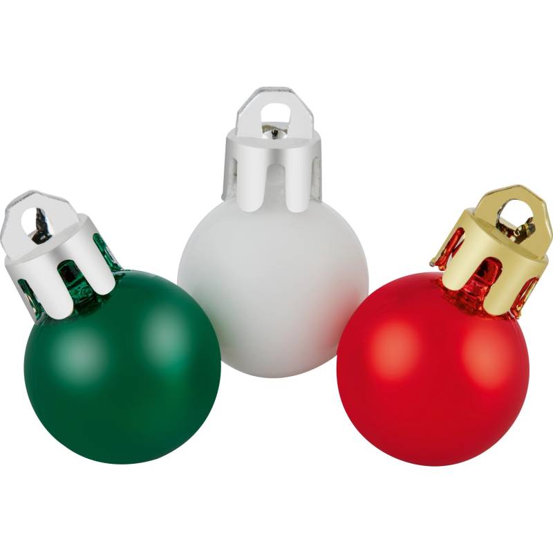 Weihnachtskugel-Set 36-teilig Ø 2 cm Mehrfarbig von -