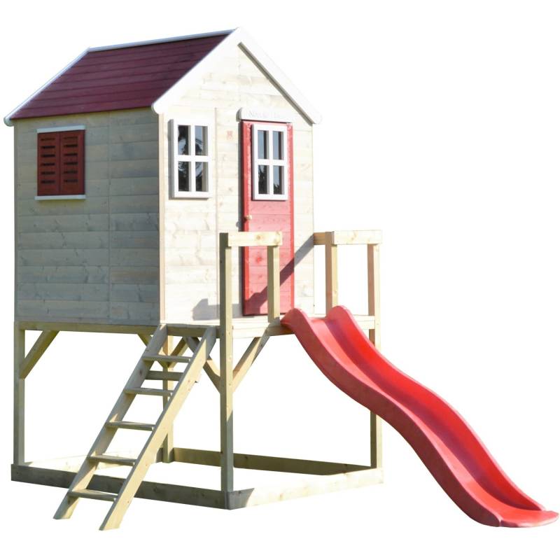 Wendi Toys Kinderspielturm Tiger inkl. Veranda & Rutsche 242 cm x 197 cm x 290 c von -