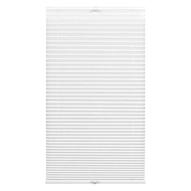 Wohnidee Plissee mit 2 Bedienschienen Weiß 40 cm x 130 cm von -