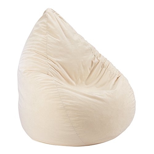 Sitzsack Microvelour Beige 90 cm, Farbe Beige, Größe 90 cm, 1000000005712 von 0