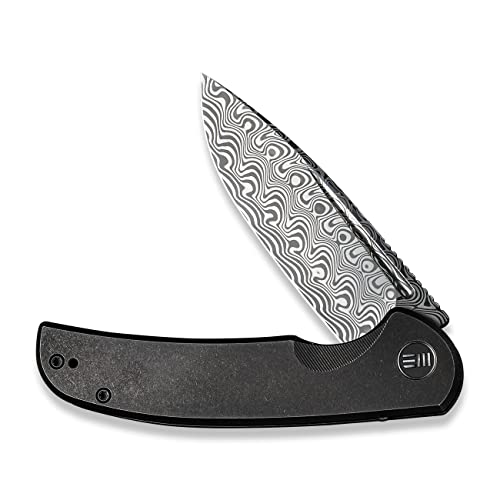 We Knife Co Ltd Beacon Framelock Damascus von 0